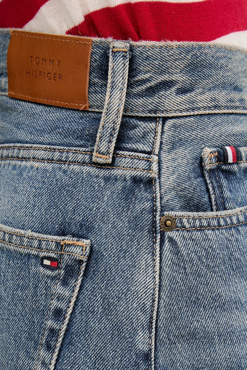 Rifľové krátke nohavice Tommy Hilfiger
