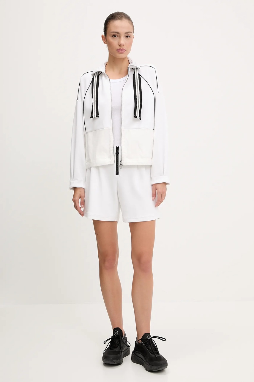 Шорты Sportalm цвет белый с аппликацией высокая посадка 650203