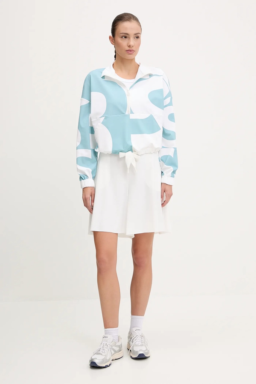 Шорты Sportalm цвет белый однотонная высокая посадка 650169