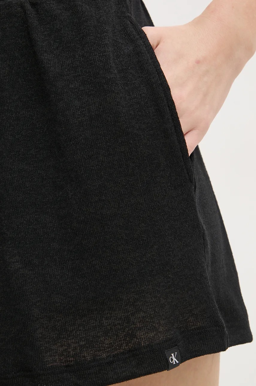 Σορτς Calvin Klein χρώμα: μαύρο, KW0KW02820 φωτογραφία