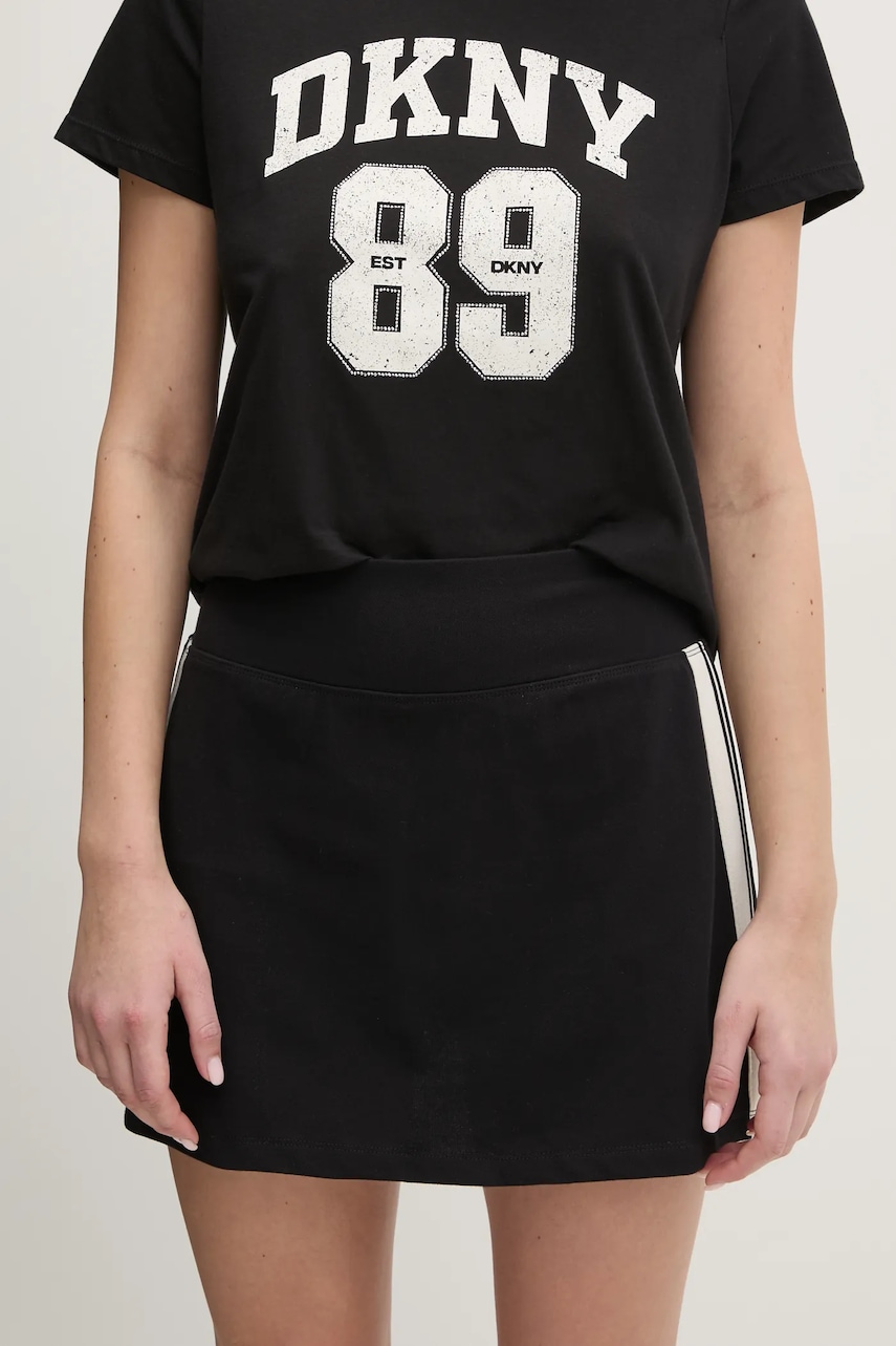 Dkny fustă culoarea negru, mini, creion, DP5K1004 Dkny fustă culoarea negru, mini, creion, DP5K1004