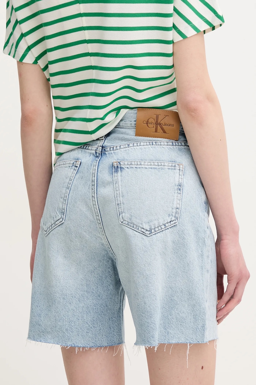 Rifľové krátke nohavice Calvin Klein Jeans