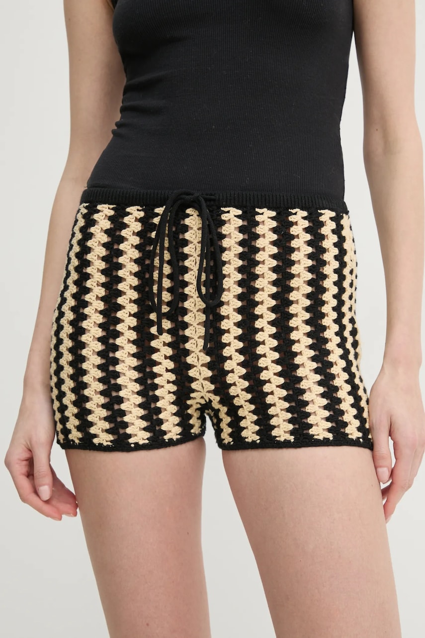 By Malene Birger pantaloni scurti din bumbac DOR femei, culoarea negru, modelator, high waist, 103073 By Malene Birger pantaloni scurti din bumbac DOR femei, culoarea negru, modelator, high waist, 103073