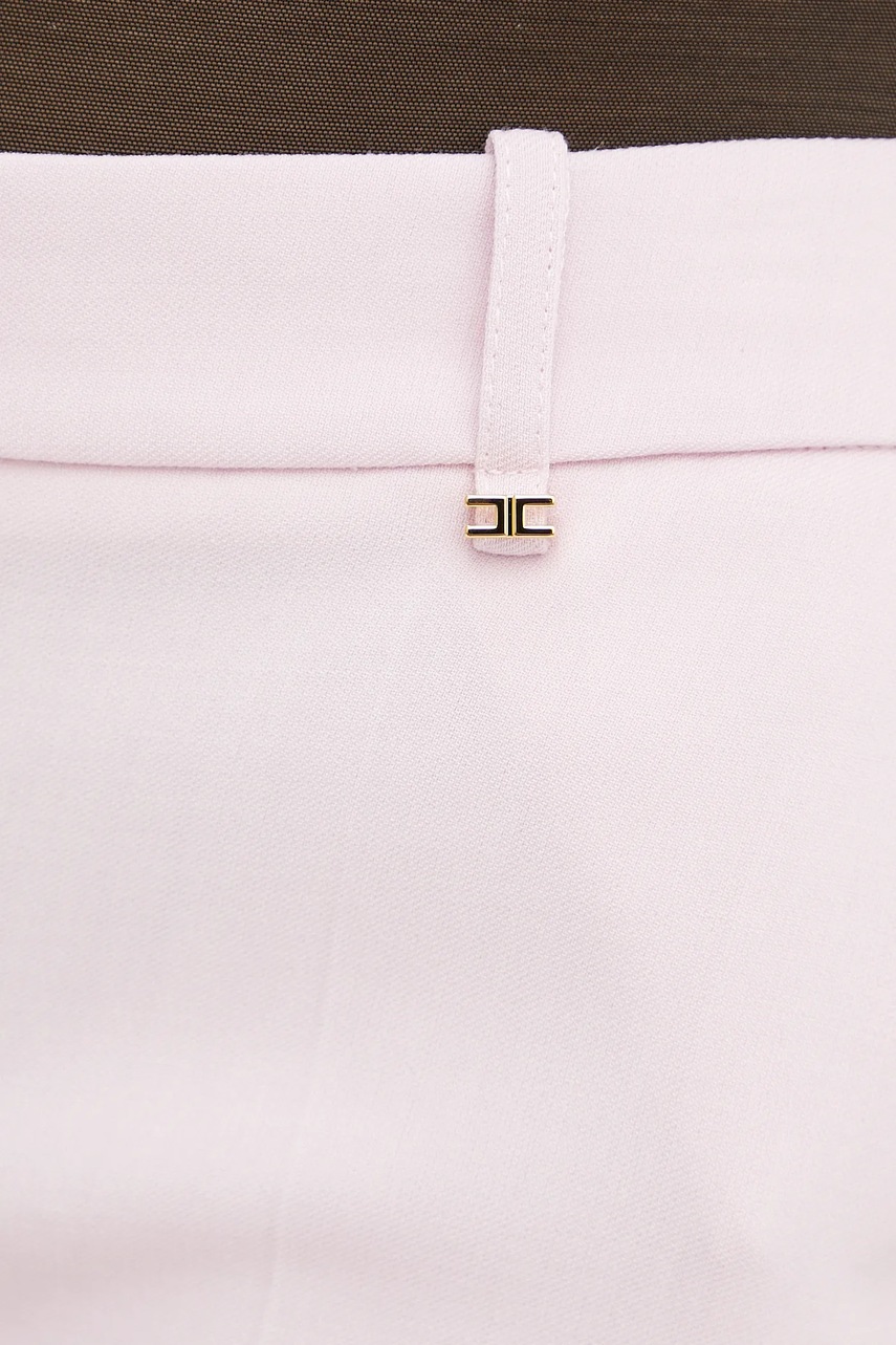 Σορτς από μείγμα μαλλιού Elisabetta Franchi χρώμα: ροζ, SH00352E2 φωτογραφία