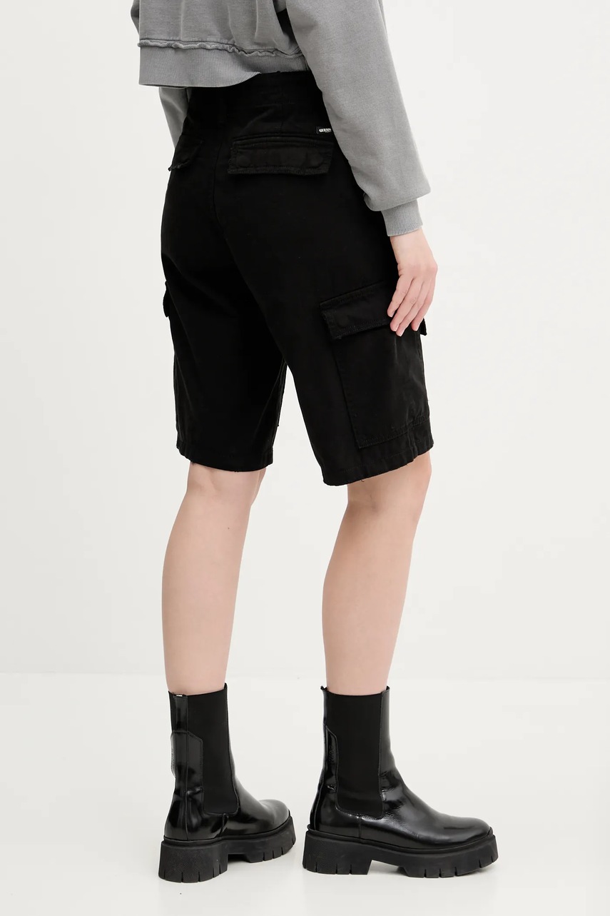 Βαμβακερό σορτσάκι Guess Originals χρώμα: μαύρο, M5GD53 WGCVA φωτογραφία