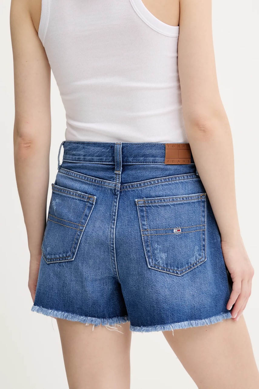 Rifľové krátke nohavice Tommy Jeans