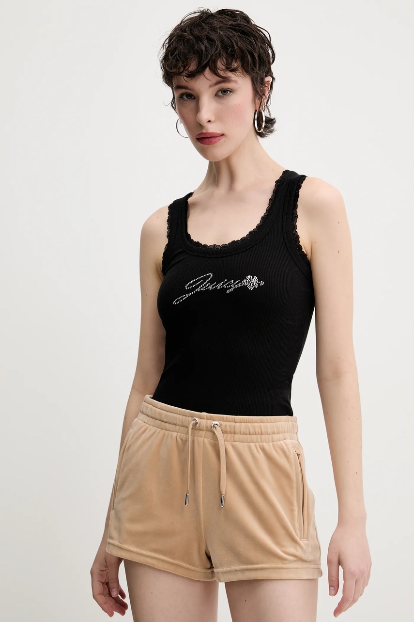 Velurové šortky Juicy Couture TAMIA (obrázek 4)