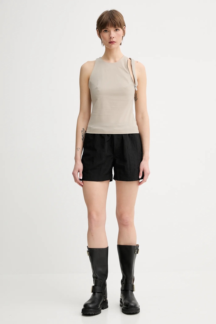 Шорты Won Hundred цвет чёрный однотонная высокая посадка 3491-13056