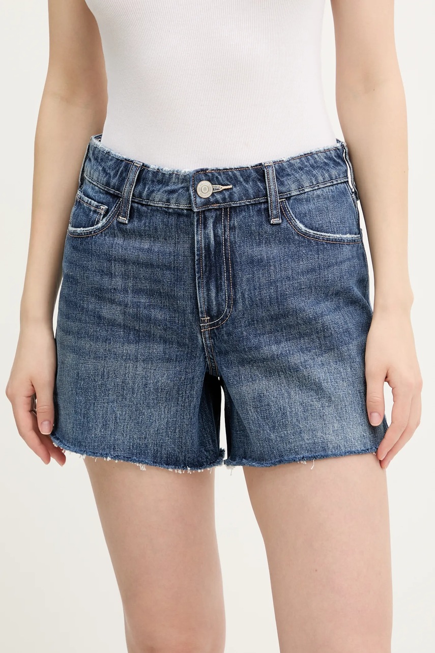 Hollister Co. pantaloni scurti din bumbac femei, neted, medium waist, KI349-5059