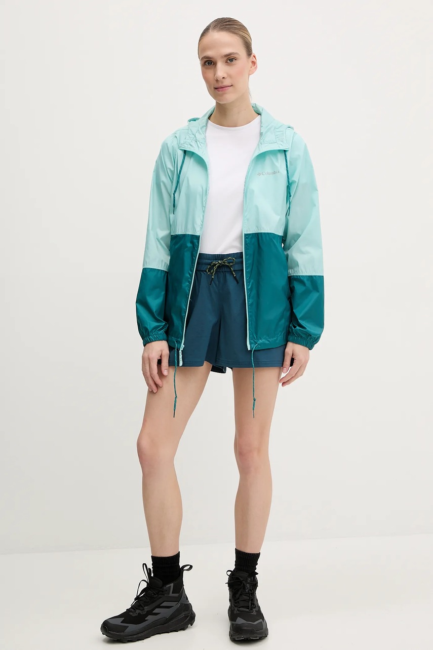 Шорты outdoor Smartwool цвет бирюзовый однотонная средняя посадка SW002732