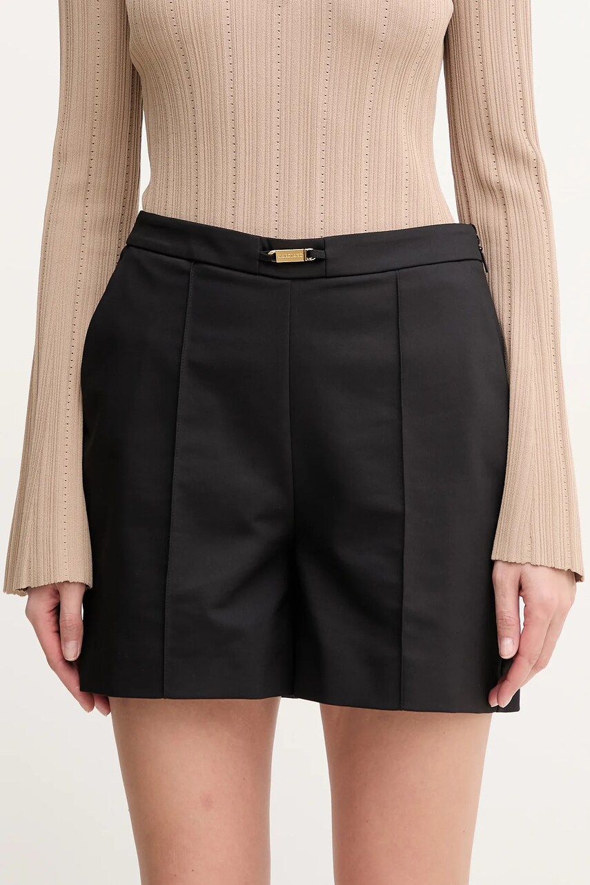 Kraťasy Marciano Guess SUNNY dámské, černá barva, hladké, high waist, 5GGD19 7311A