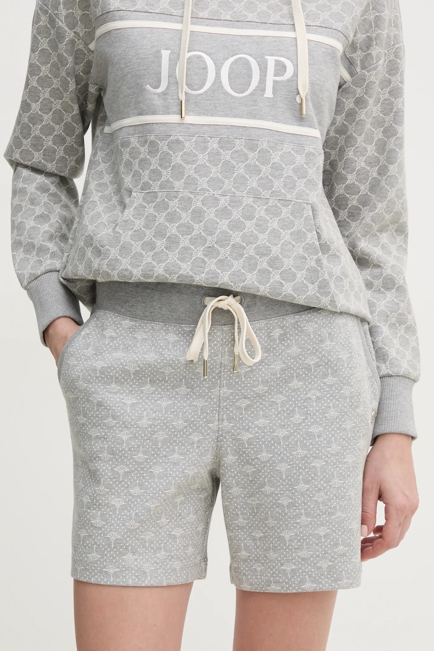 Joop! pantaloni scurti femei, culoarea gri, modelator, high waist, 30046248 Joop! pantaloni scurti femei, culoarea gri, modelator, high waist, 30046248