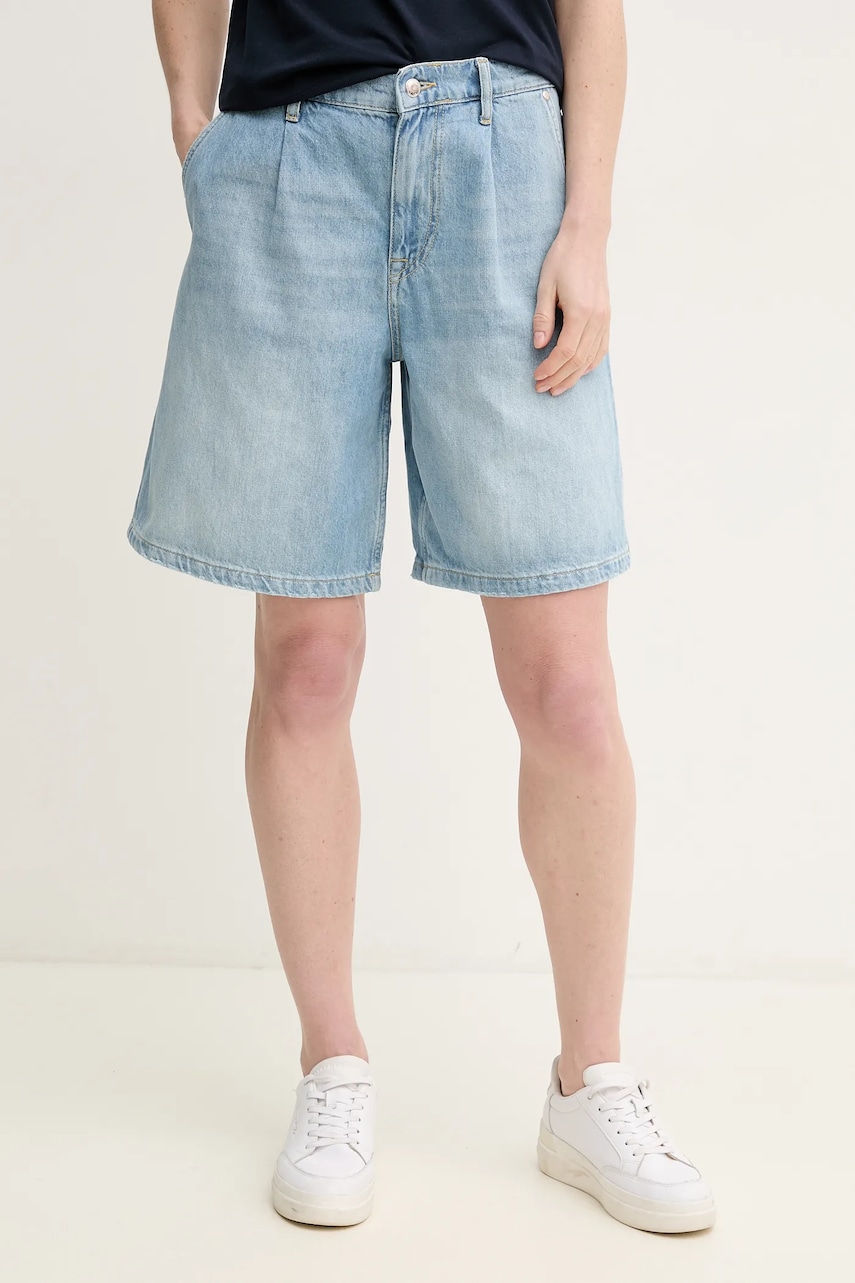 Joop! pantaloni scurti jeans femei, neted, high waist, 30046455 Joop! pantaloni scurti jeans femei, neted, high waist, 30046455