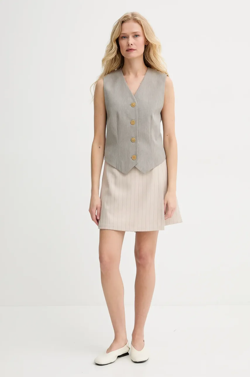 Брюки-юбка Bruuns Bazaar женские цвет бежевый с узором высокая посадка BBW4412 Брюки-юбка Bruuns Bazaar женские цвет бежевый с узором высокая посадка BBW4412