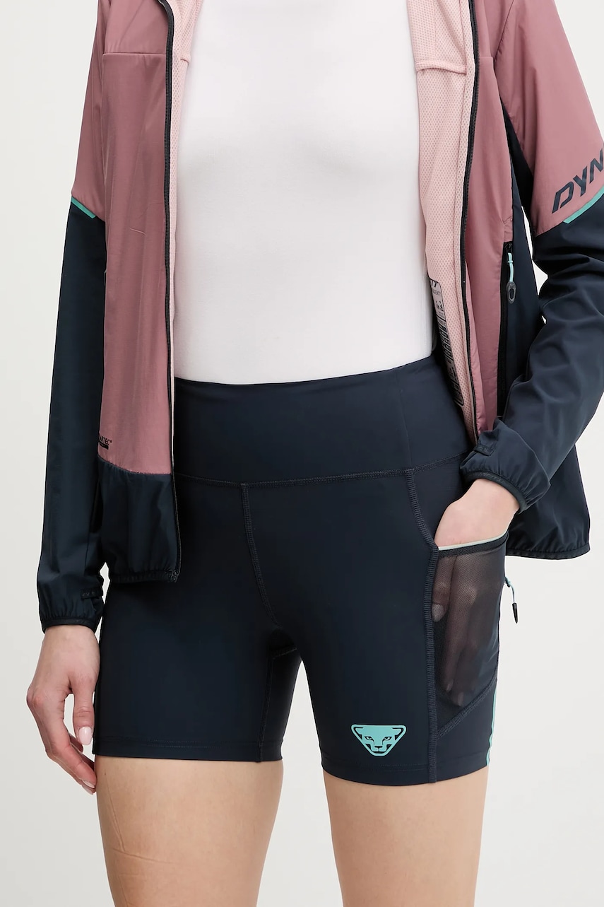 Levně Outdoorové šortky Dynafit Sky dámské, tmavomodrá barva, high waist, 08.0000071923