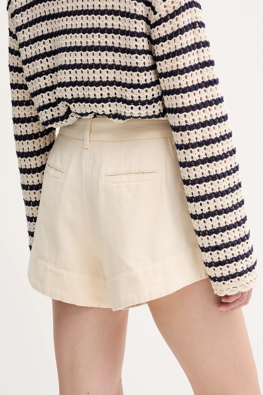 Šortky s příměsí lnu BA&amp;SH ROMA (obrázek 3)