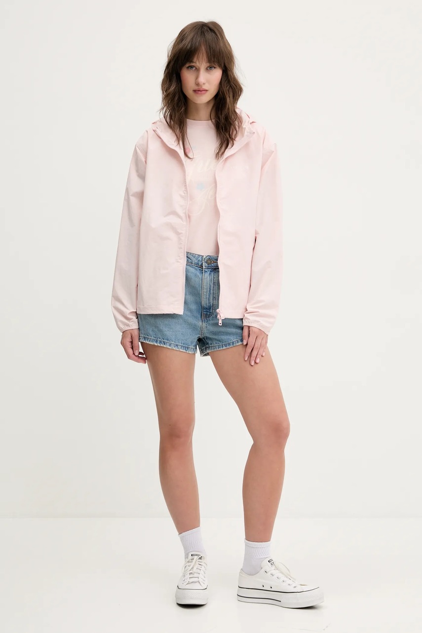 Джинсовые шорты однотонная высокая посадка W5GD0Y D5O14