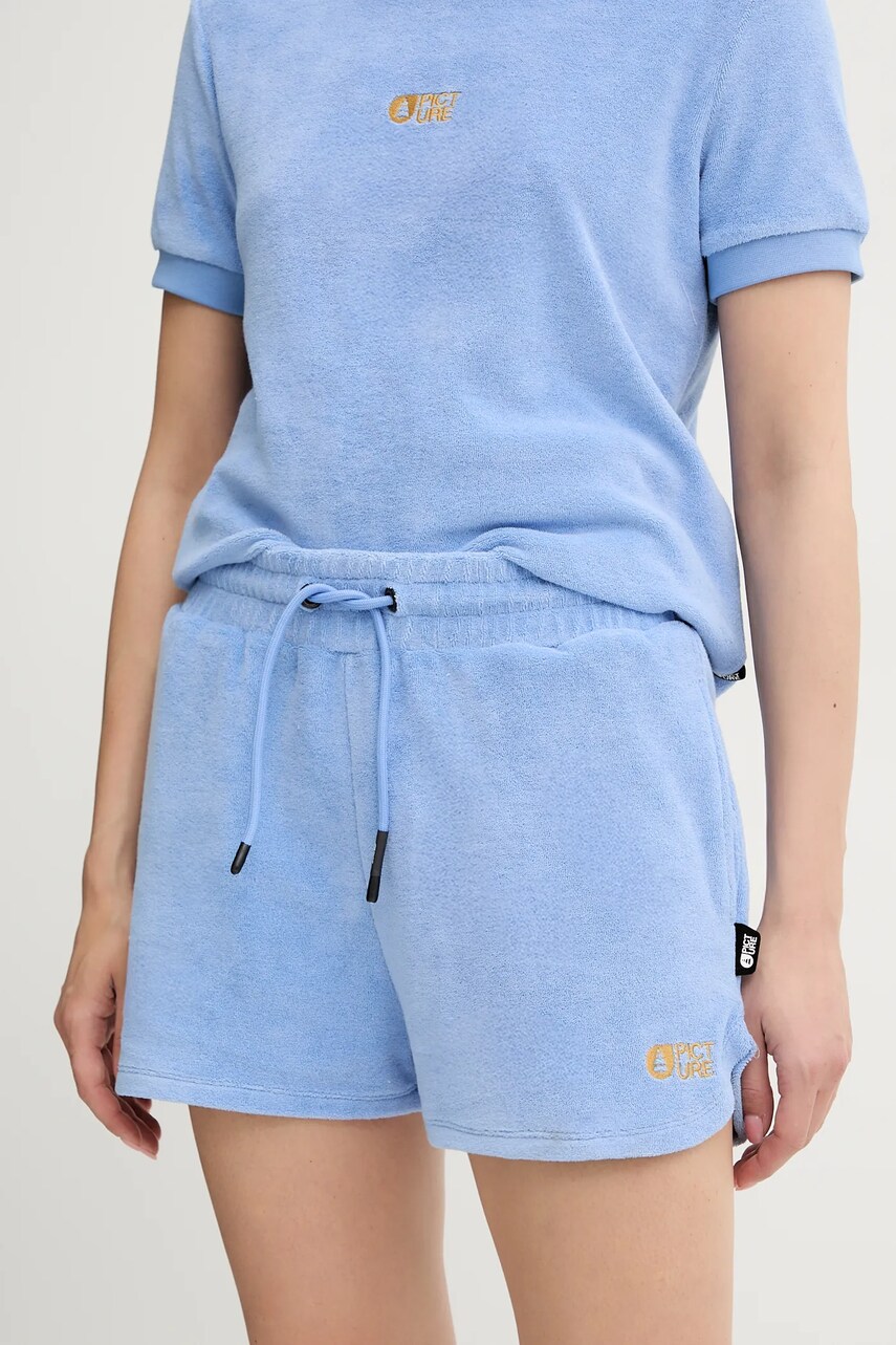 Picture pantaloni scurti Carrella uni, high waist, WSH0100