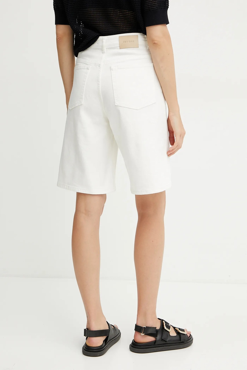 Τζιν σορτς Ivy Oak PIRI χρώμα: άσπρο, IO115209 φωτογραφία