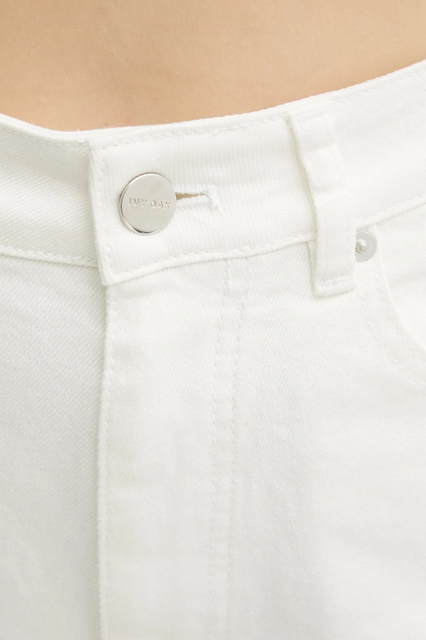 Τζιν σορτς Ivy Oak PIRI χρώμα: άσπρο, IO115209 φωτογραφία