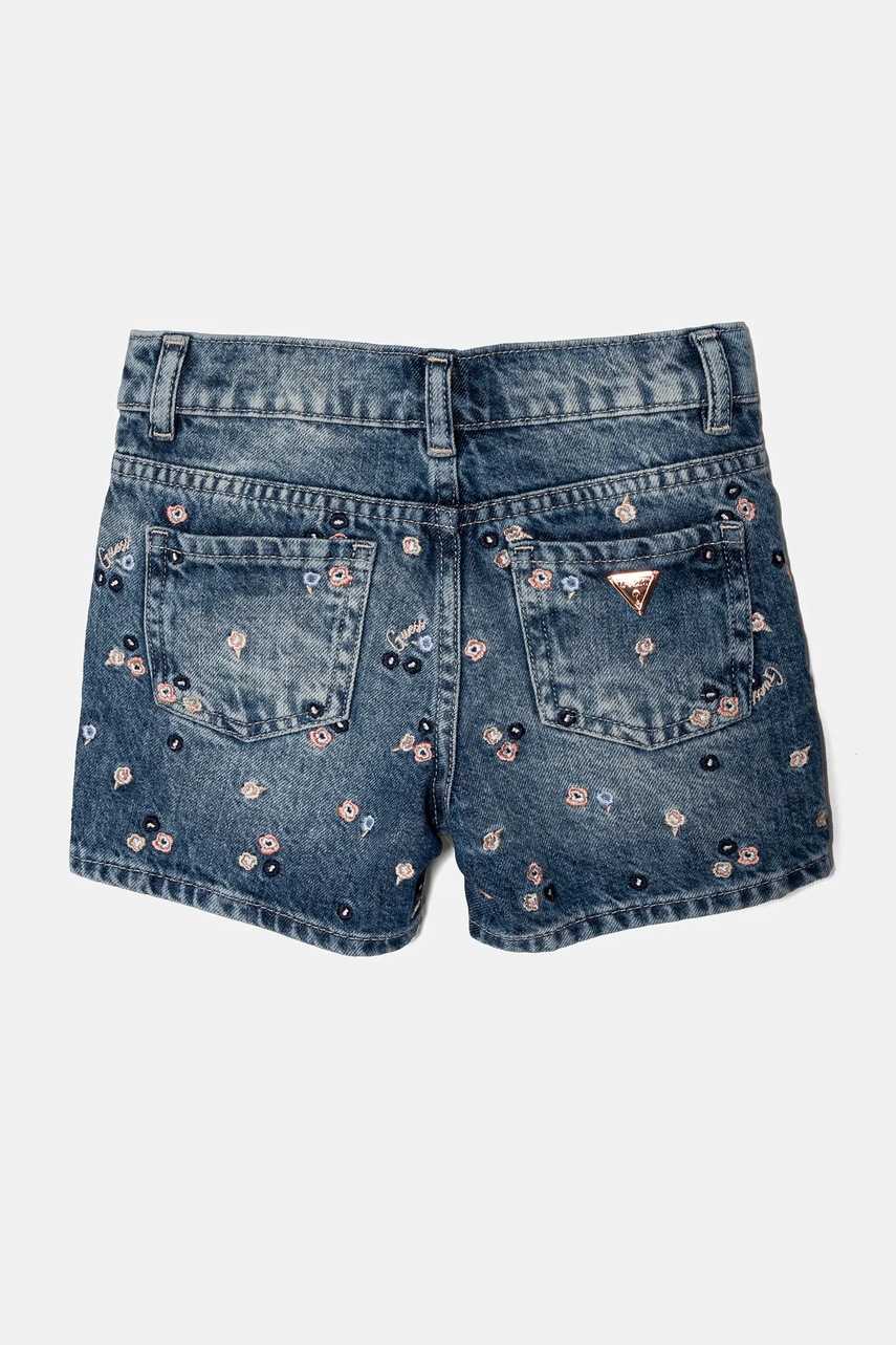 Детские джинсовые шорты Guess с аппликацией K5RD00 D45E0