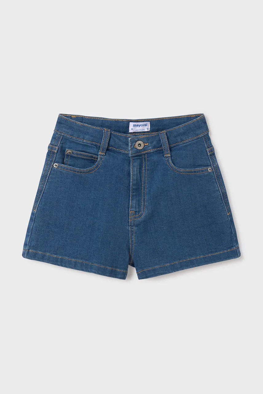 Mayoral pantaloni scurti din denim pentru copii neted, 235 Mayoral pantaloni scurti din denim pentru copii neted, 235