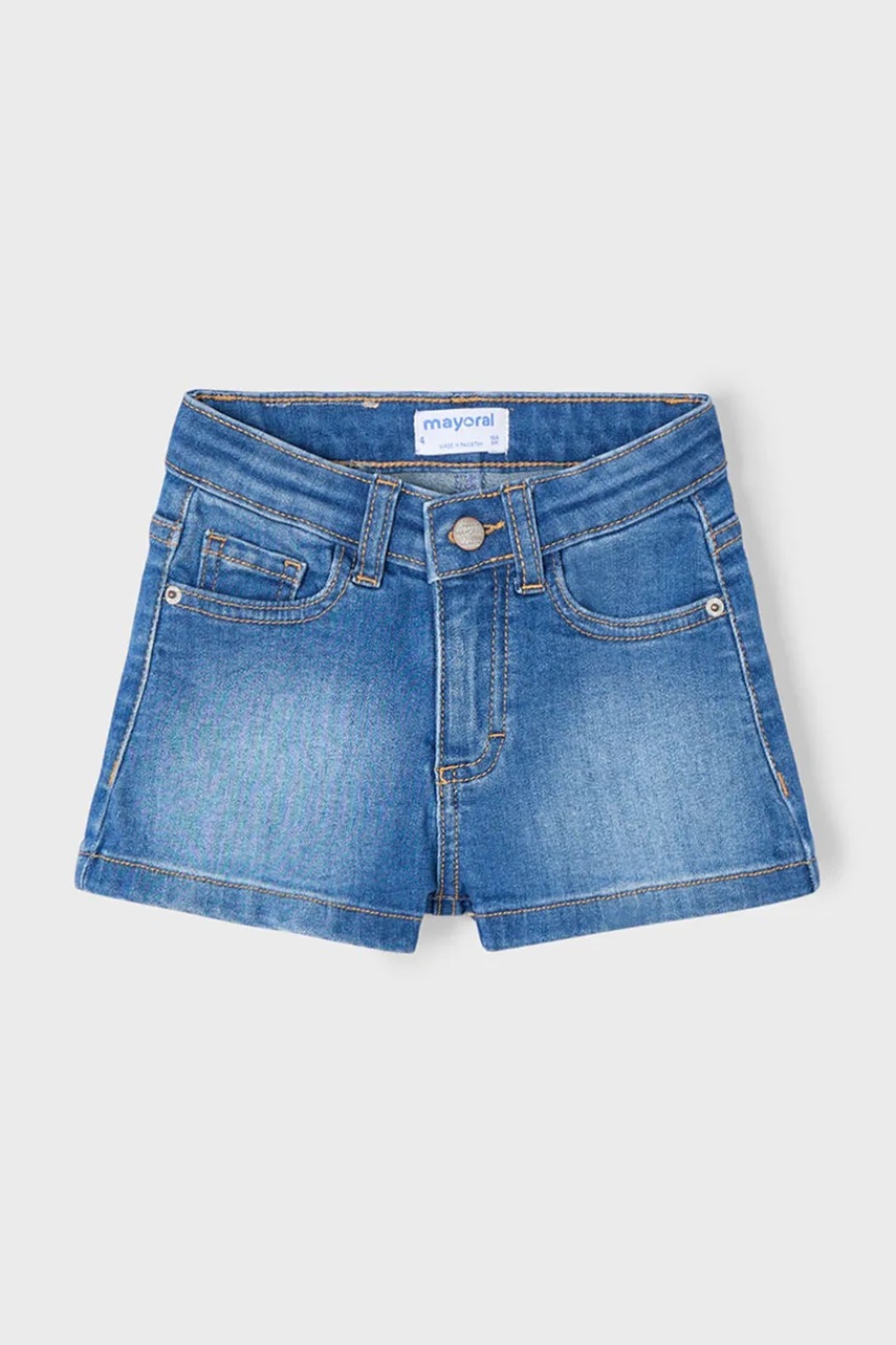 Детские джинсовые шорты Mayoral однотонные 236