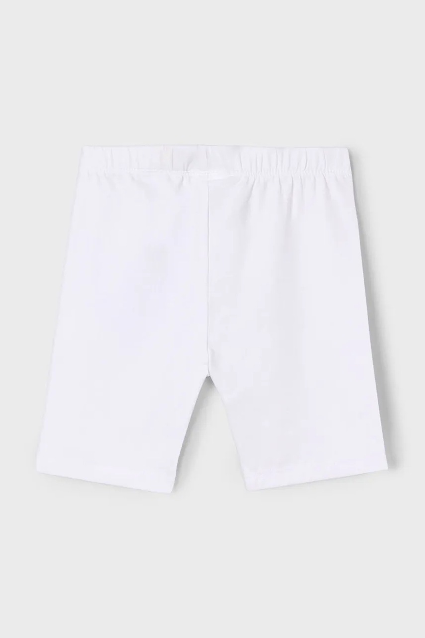 Детские хлопковые шорты Mayoral цвет белый однотонные 610