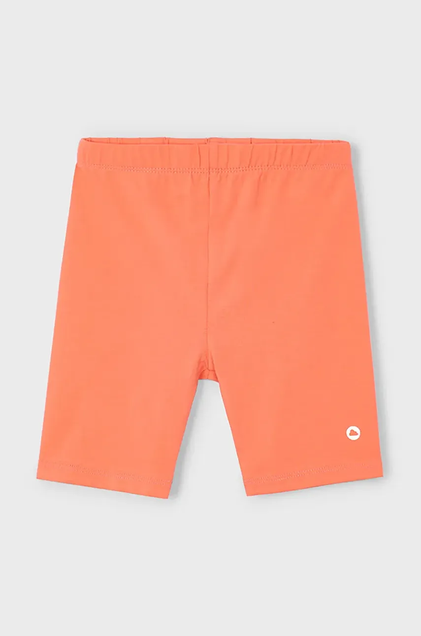 Mayoral pantaloni scurți din bumbac pentru copii culoarea portocaliu, neted, 610