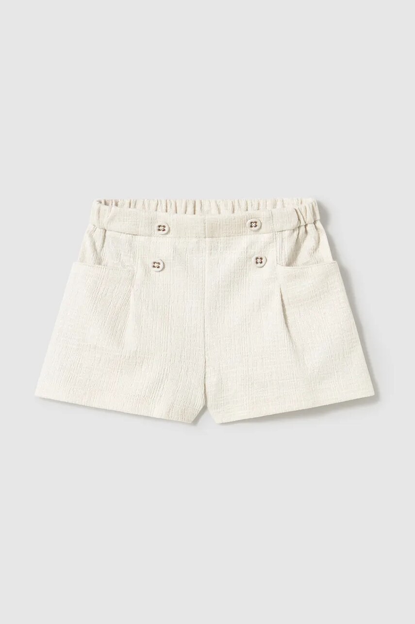 Mayoral pantaloni scurti copii culoarea bej, neted, 1226