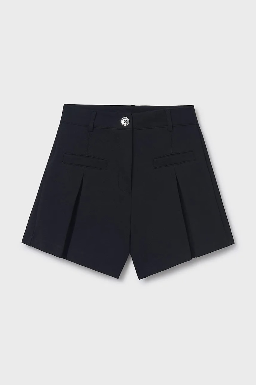 Mayoral pantaloni scurti copii culoarea negru, neted, 6214 Mayoral pantaloni scurti copii culoarea negru, neted, 6214