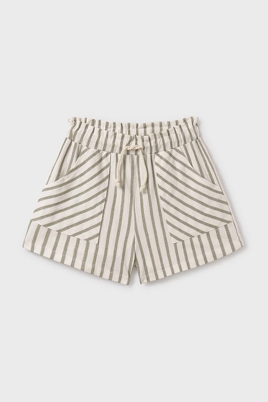 Детские хлопковые шорты Mayoral цвет серый однотонные 6219