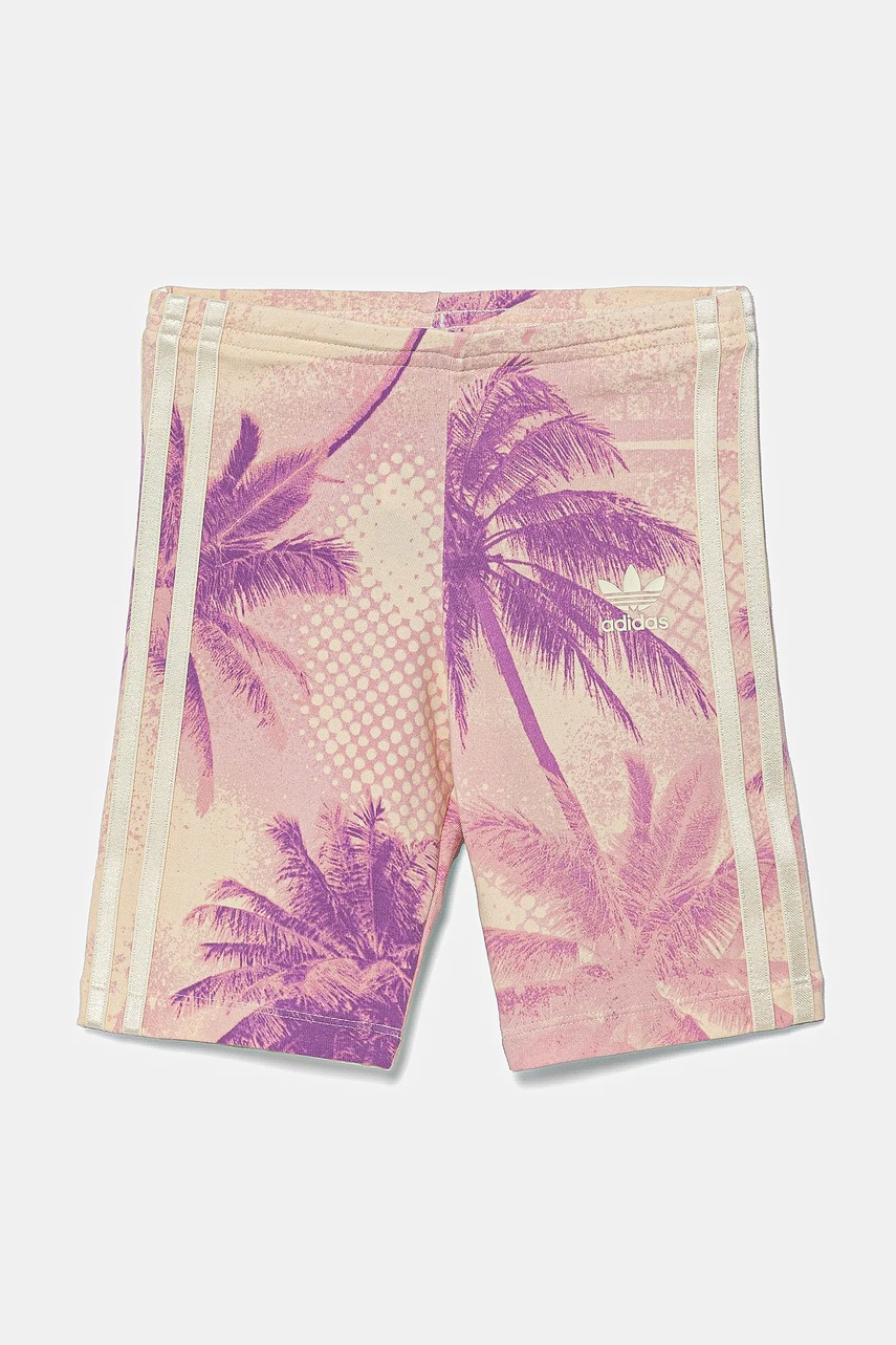 Детские шорты adidas Originals цвет фиолетовый с узором JD2940