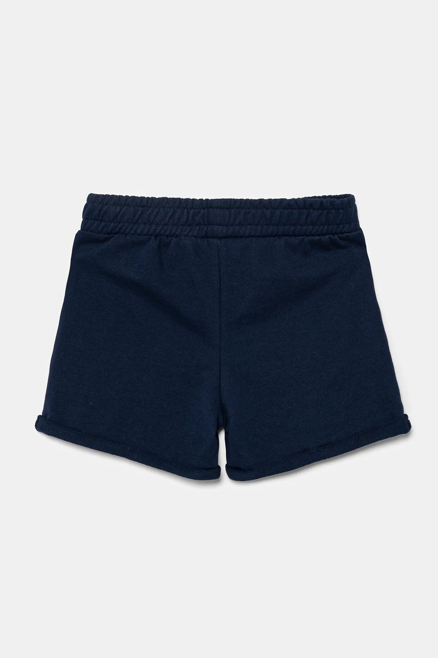 Детские хлопковые шорты Guess цвет синий с аппликацией J5GD24 KA6R4