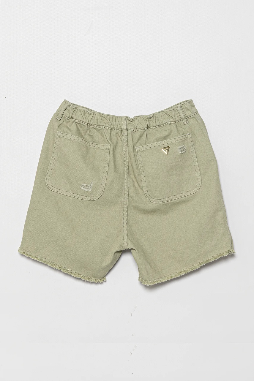 Детские джинсовые шорты Guess цвет зелёный однотонные J5GD29 WH6L0