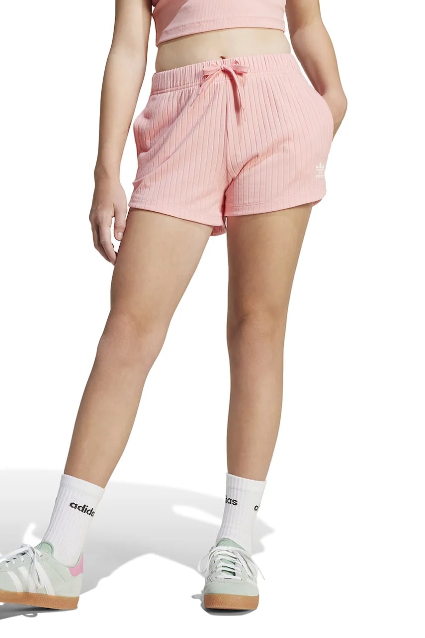 adidas Originals pantaloni scurti copii culoarea portocaliu, cu imprimeu, talie reglabila, JC8434 adidas Originals pantaloni scurti copii culoarea portocaliu, cu imprimeu, talie reglabila, JC8434