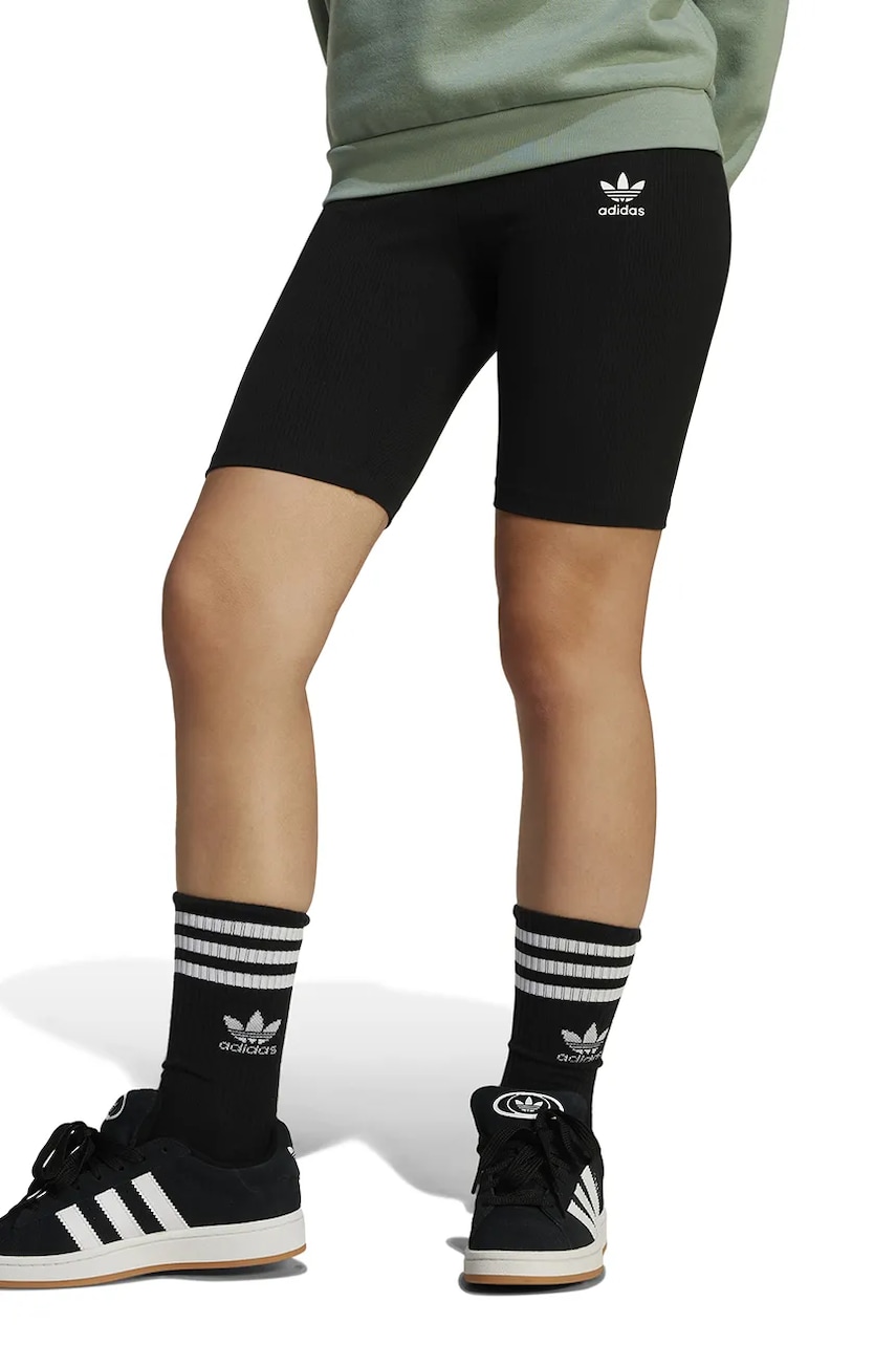 adidas Originals pantaloni scurti copii culoarea negru, cu imprimeu, JC8435