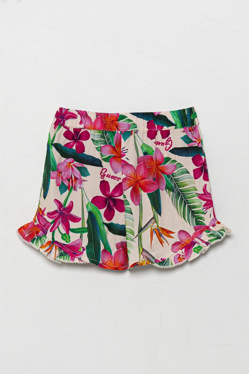 Детские шорты Guess цвет розовый с узором K5GD06 WG5S2