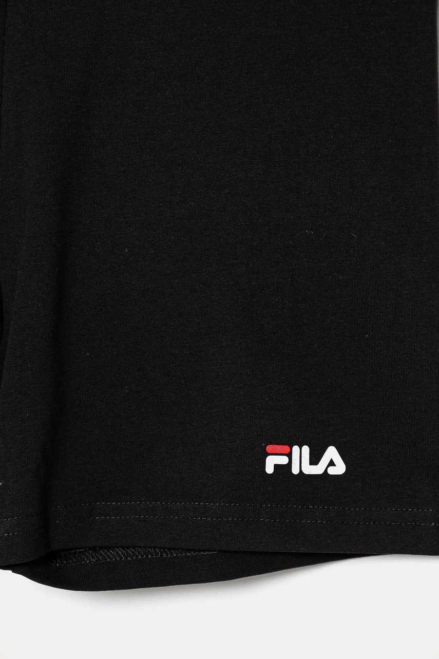 Fila gyerek rövidnadrág LOHRA fekete, nyomott mintás, FAT0657 termék 2. képe