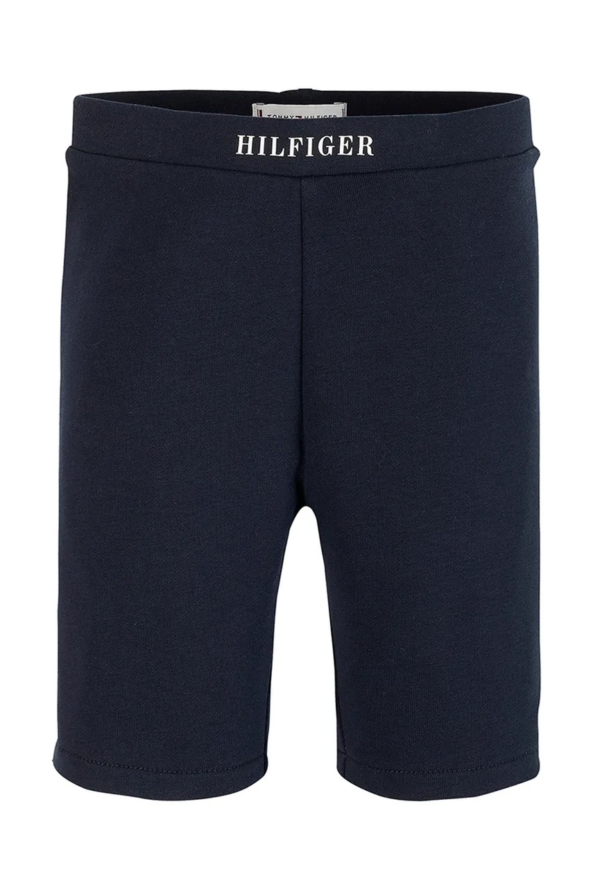 Детские шорты Tommy Hilfiger цвет синий однотонные KG0KG08458 Детские шорты Tommy Hilfiger цвет синий однотонные KG0KG08458