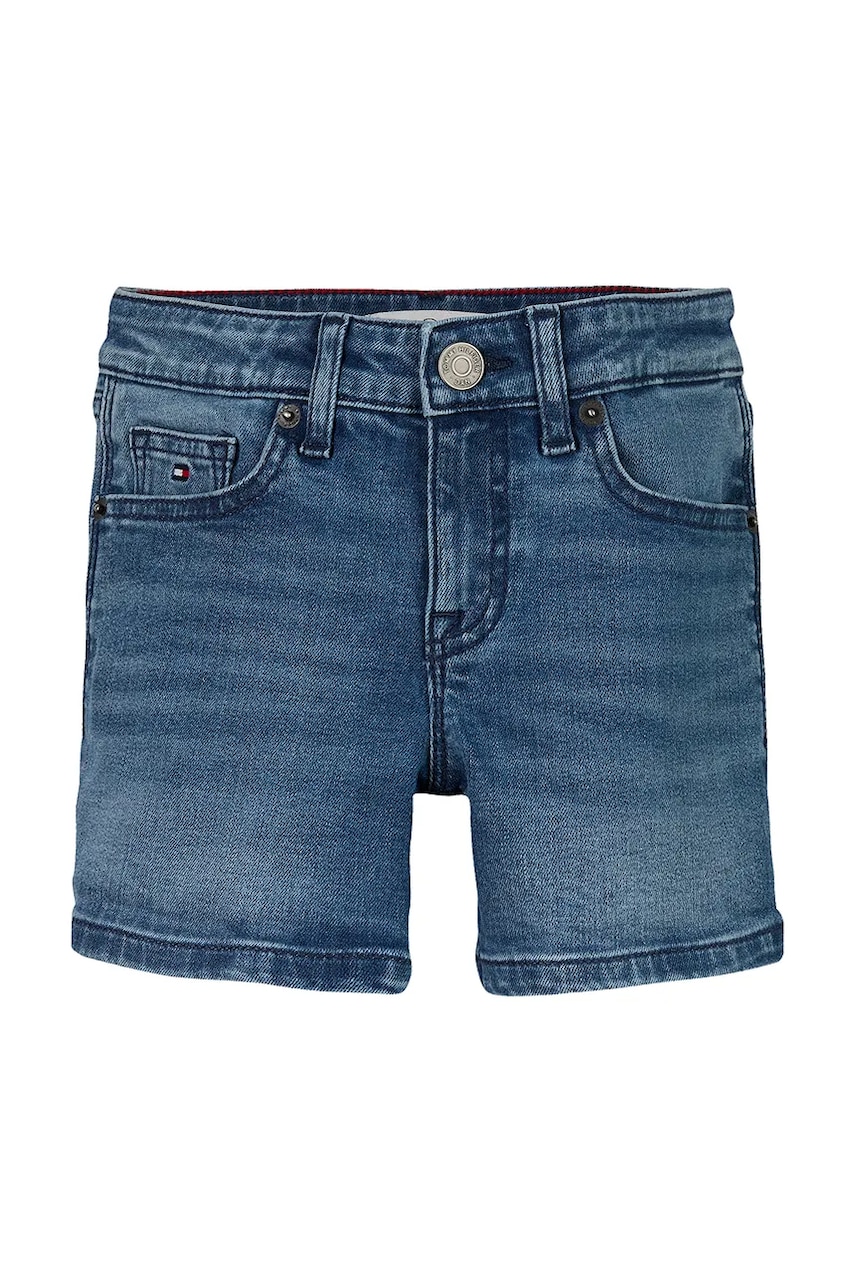 Детские джинсовые шорты Tommy Hilfiger однотонные KG0KG08592 Детские джинсовые шорты Tommy Hilfiger однотонные KG0KG08592
