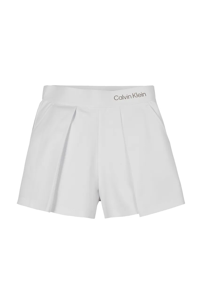 Шорты Calvin Klein Jeans цвет белый однотонные IG0IG02880