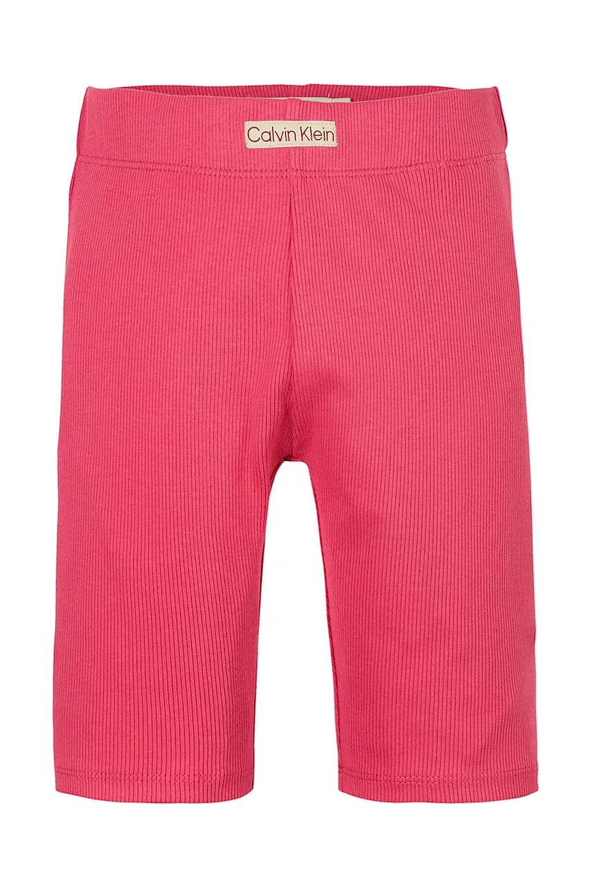 Детские шорты Calvin Klein Jeans цвет розовый однотонные IG0IG02885 Детские шорты Calvin Klein Jeans цвет розовый однотонные IG0IG02885
