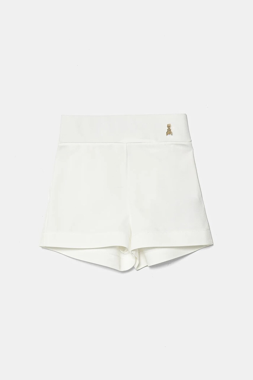 Levně Dětské kraťasy Patrizia Pepe W146 bílá barva, hladké, 7P0383