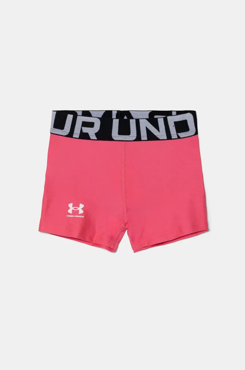 Under Armour pantaloni scurti copii HG Shorty culoarea roz, neted, 1390070 Under Armour pantaloni scurti copii HG Shorty culoarea roz, neted, 1390070