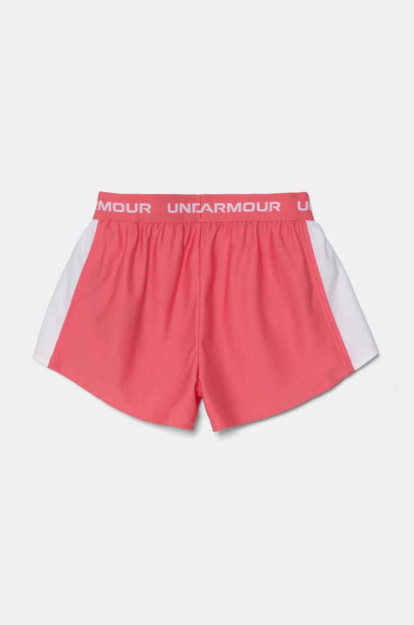 Детские шорты Under Armour Tech Play Up Short цвет розовый однотонные 1390075 Детские шорты Under Armour Tech Play Up Short цвет розовый однотонные 1390075