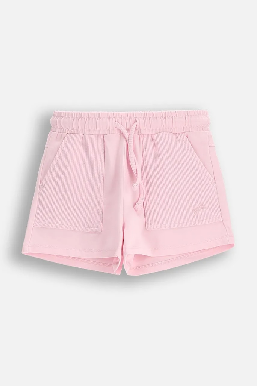 Coccodrillo pantaloni scurți culoarea roz, neted, talie reglabila, HOLIDAY SPLASH GIRL KIDS