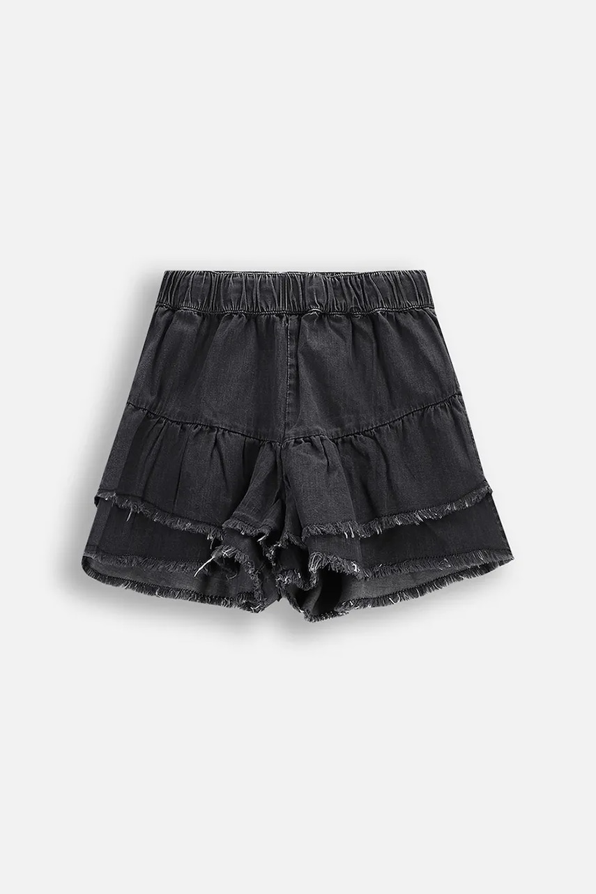 Coccodrillo pantaloni scurți culoarea negru, TROPICAL STORY GIRL JUNIOR