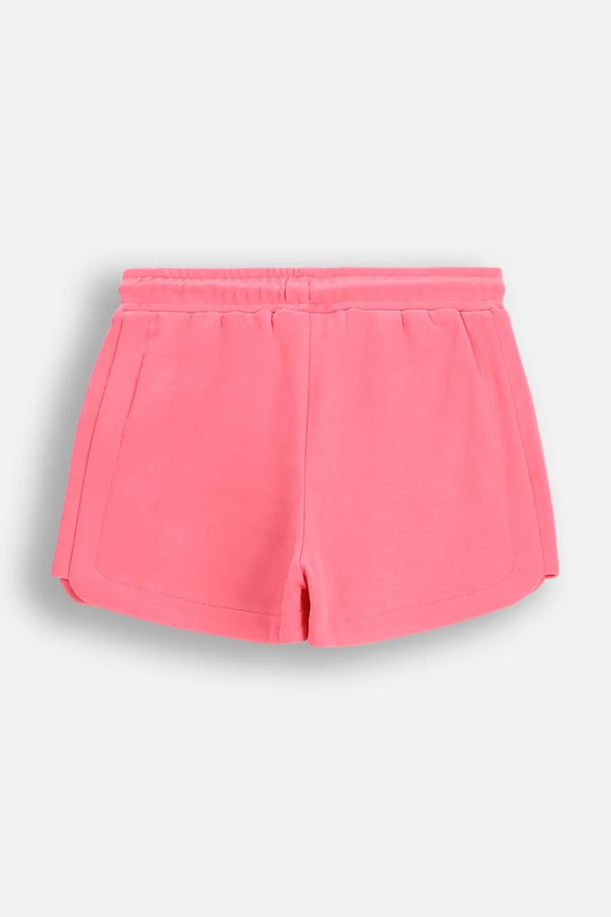 Детские хлопковые шорты Coccodrillo цвет розовый однотонная TROPICAL STORY GIRL KIDS