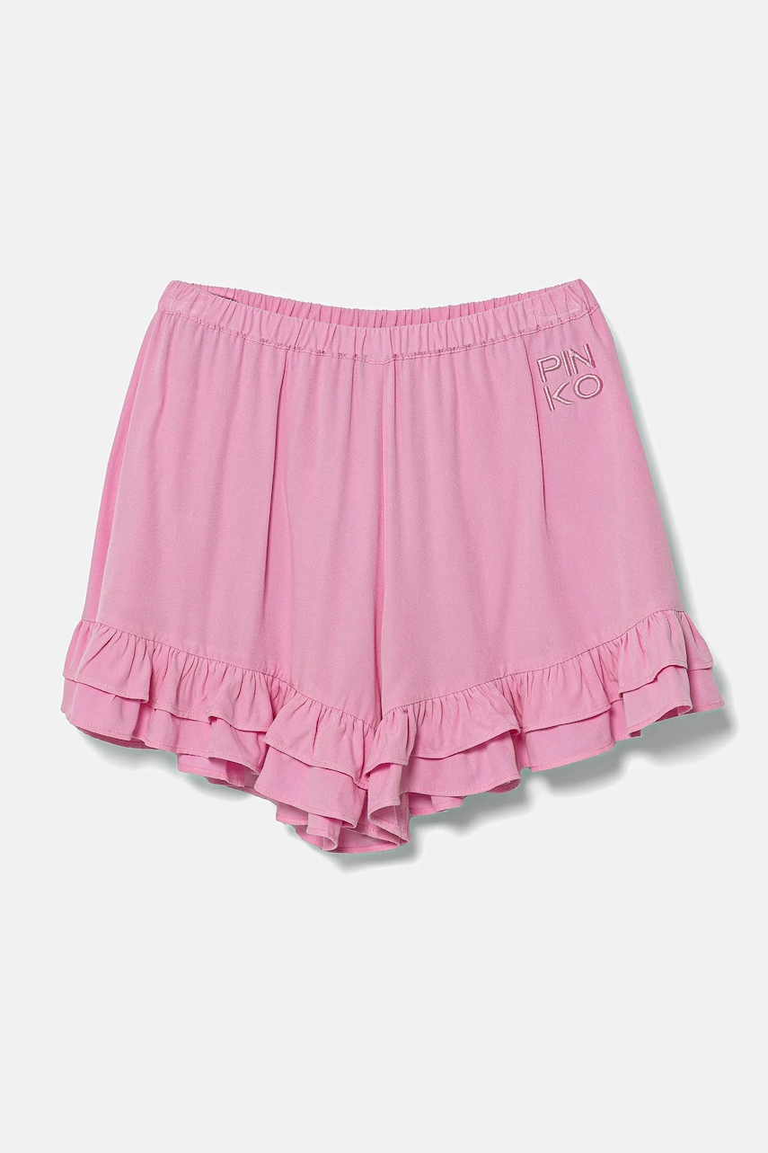 Детские шорты Pinko цвет розовый однотонные регулируемая талия KFBE005.0.VI024 в Луцке Детские шорты Pinko цвет розовый однотонные регулируемая талия KFBE005.0.VI024 в Луцке